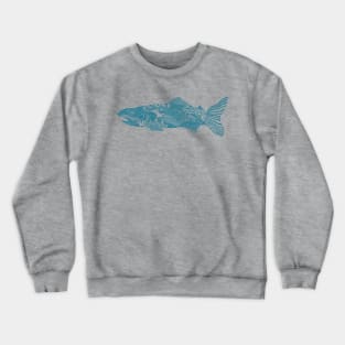 Blue Trout Tale Crewneck Sweatshirt